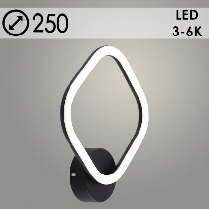 Бра DK6064/1 BK черный 26W LED 3000K-6000K d250, HN24